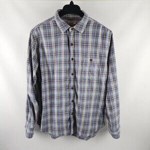Faherty Shirt Mens XL Gray Multi Plaid L/S Button Up